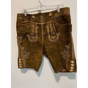 Traditional Brown Embroidered Men's Shorts MAKE AN OFFER